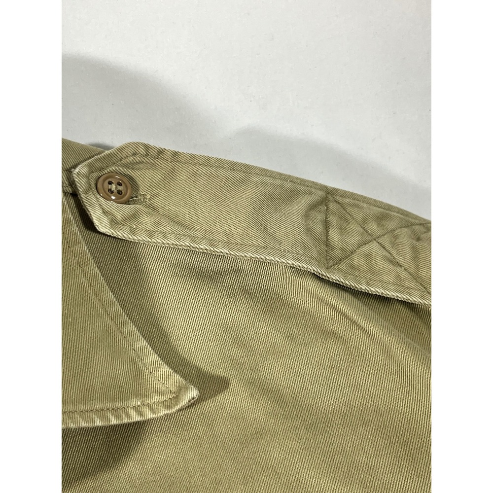 Vintage US Army Khaki Cotton Long Sleeve Shirt Men 16x34 100th InfantryDivision - Picture 9 of 12